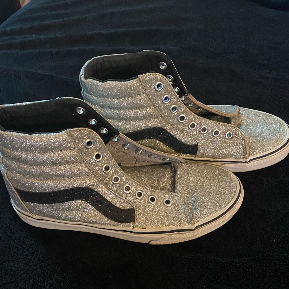 Glitter high top vans